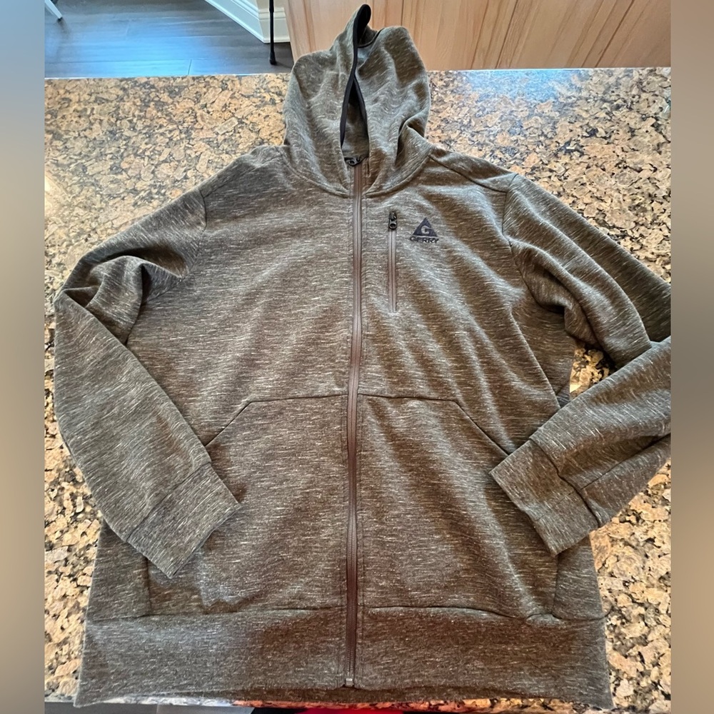 Men's heavy weight hoodie zip up sweatshirt jacket
